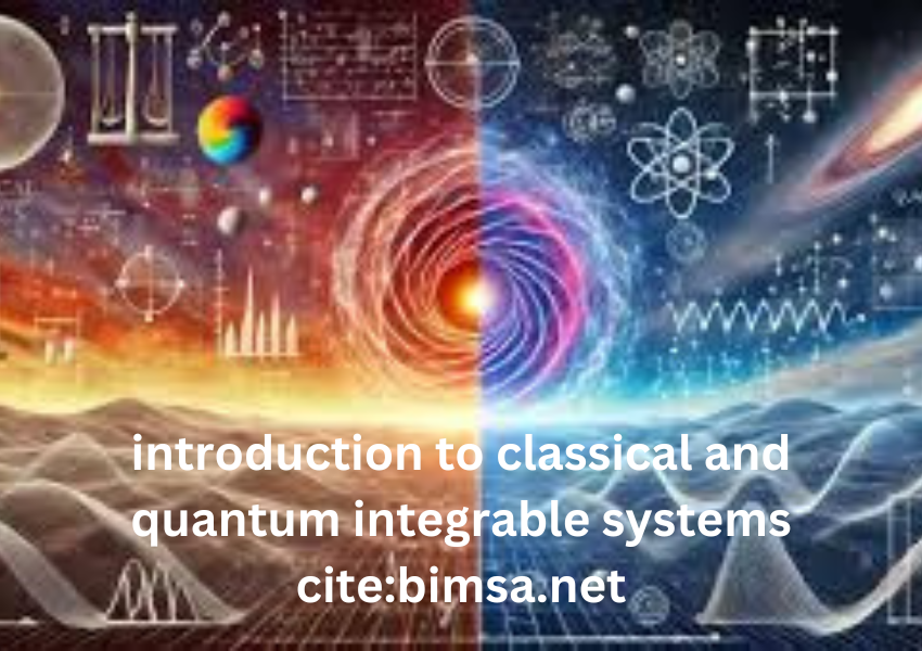 introduction to classical and quantum integrable systems cite:bimsa.net